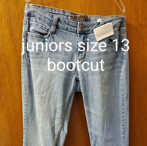 SALE Light wash denim bootcut jeans